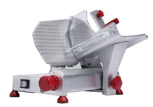 Omcan 13606 14 Inch Manual Gravity Feed Meat Slicer with 8 Inch Carbon Steel Blade