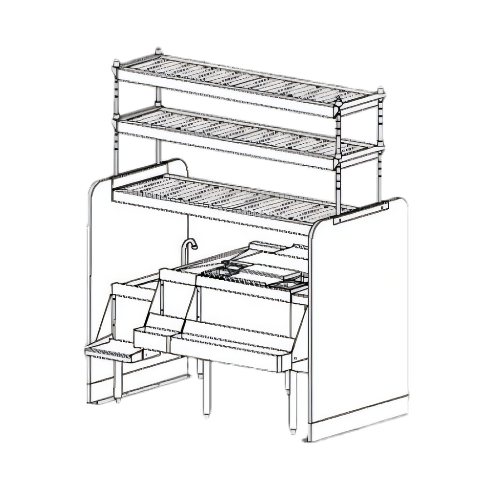 Perlick Corporation PTS54L-LF Top Shelf Bar Equipment