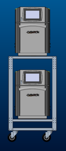 Ovention OV-STND-MISA12 - Equipment Stand, 41"H x 22"W x 32"D, for (2) MiSA-A12 units, rear backstop flange, fixed
