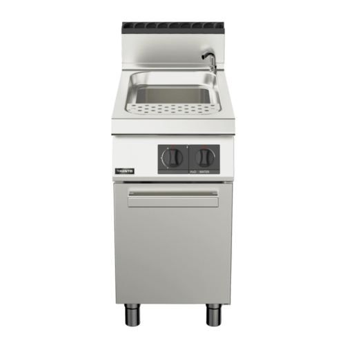 Omcan 49097 17 Inch Stainless Steel Single Tank Gas Pasta Cooker 47500 BTU