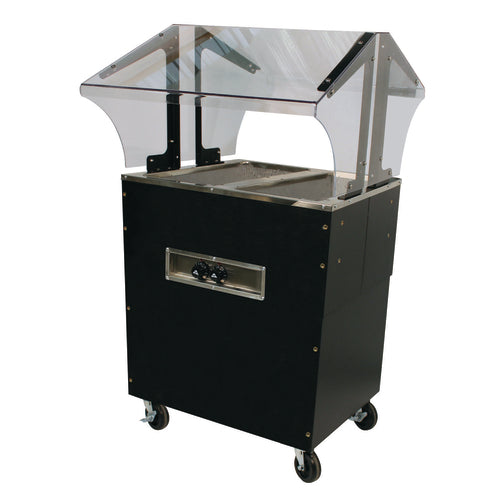 Advance Tabco B2-120-B-S-SB - Portable Hot Food Buffet Table, electric, 31-7/8"W x 35"D x 53"H, double sided sneeze guard, (2)
