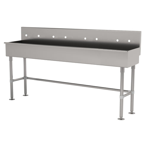 Advance Tabco 19-FM-80-F - Multiwash Hand Sink, with stainless steel legs and flanged feet, includes (4) faucets, 80