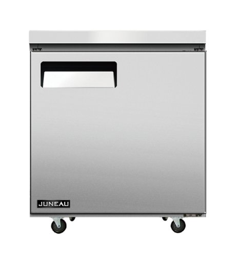 Omcan 58010 27 Inch Stainless Steel Undercounter Refrigerator 3.4 cu ft