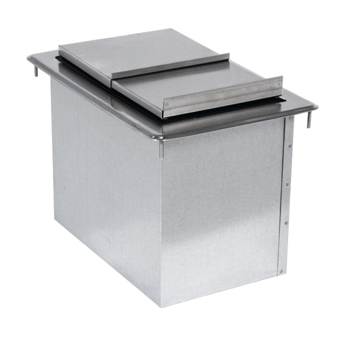 Advance Tabco D-12-IBL-X - Special Value Ice Bin, drop-in, 23-lb ice capacity, 12”W x 18”D x 14