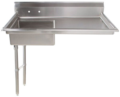 Omcan 40189 50 Inch Soiled Dishtable Undercounter Stainless Steel with Sink