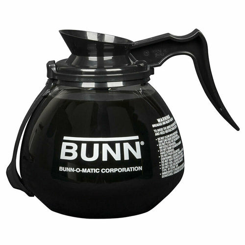 BUNN 42400.0203 - 42400.0203 Decanter, 64 oz., glass, with RFID, black handle (3 each per case) (call for pricing on