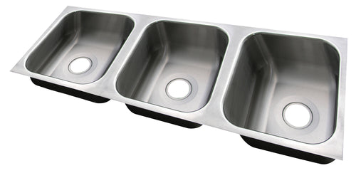 Advance Tabco 1620-312-BAD - Smart Series™ Sink, undermount, 3-compartment, 16