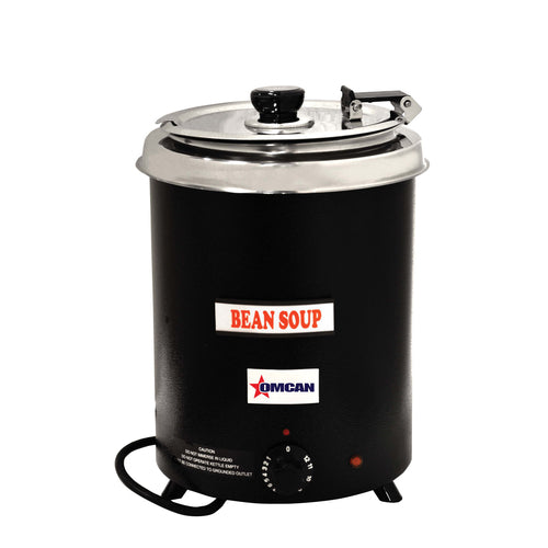 Omcan 41080 - (FW-CN-0006) Soup Warmer Kettle, 6 QT capacity, adjustable thermostat, black exterior with metal