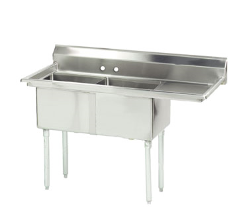 Advance Tabco FE-2-1812-18R-X - Special Value Fabricated Sink, 2-compartment, 18