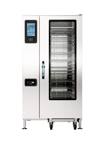 Alto-Shaam 20-10G CLASSIC - Prodigi™ Classic Combi Oven/Steamer, gas, boiler-free, floor model with roll-in cart, (20) non-tilt