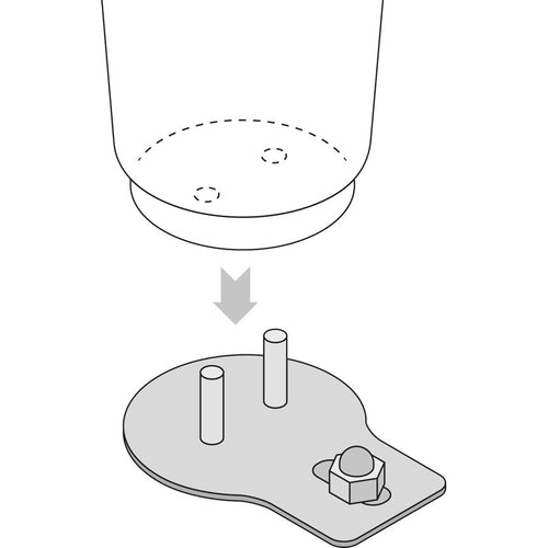 RATIONAL 87.00.808S - Unit Leg Fixing, package of (4), for fixing RATIONAL SelfCookingCenter and CombiMaster Plus models