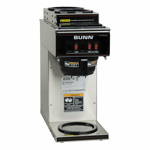 BUNN 13300.0004 - 13300.0004 VP17-3 Coffee Maker,pourover type, brews 3.8 gallons per hour capacity, (1) lower & (2)