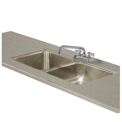 Advance Tabco TA-11E-2 - Double Sink Welded Into Table Top, 24