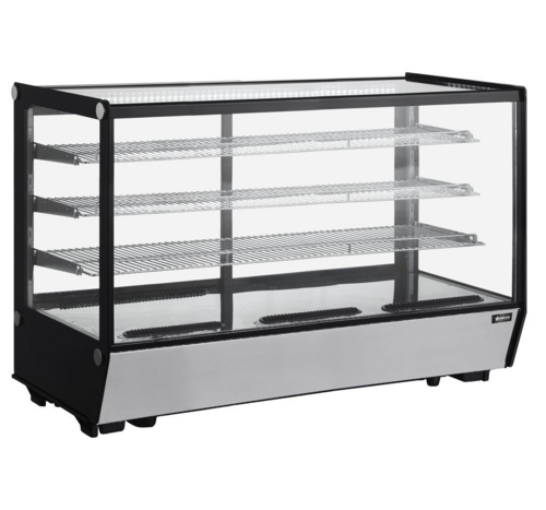 Omcan 47965 60 Inch Refrigerated Display Case Countertop 9.78 cu.ft Stainless Steel