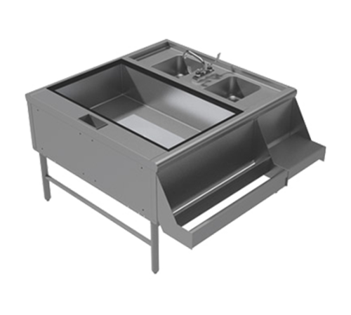 Advance Tabco PR-42X42-10-L - Prestige Double Service Station, 42