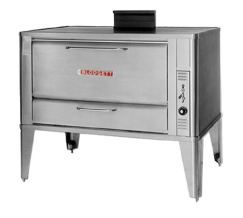 Blodgett 966 SINGLE - Oven, deck-type, gas, 42"W x 32"D deck interior, (1) 16-1/4" high section, (FTDO) 200-500°F