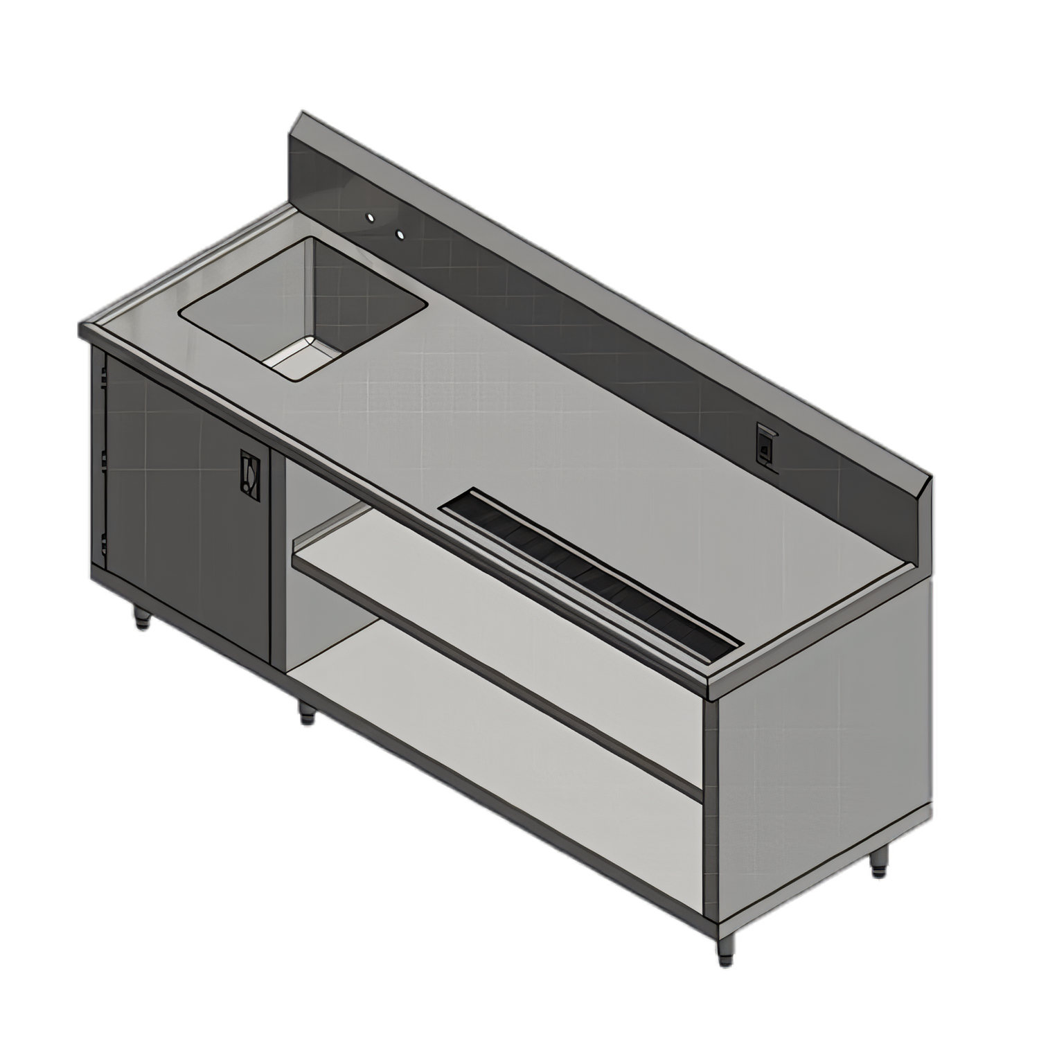 John Boos 4CB4R10-30144-L Bar Equipment