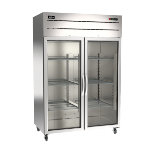 Omcan 50119 (RE-CN-0054G-TM) Refrigerator Reach In Two-section ENERGY STAR®