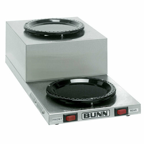 BUNN 11402.0001 - 11402.0001 WL2 Coffee Warmer, two 100W warmers, low profile, step-up warmer, stainless decor,
