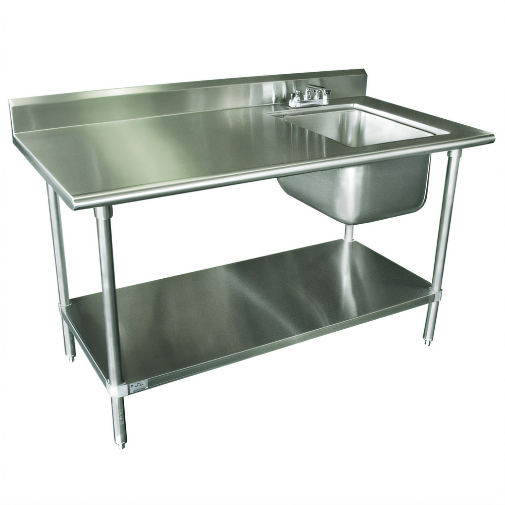 Advance Tabco KMS-11B-305R Stainless Steel Prep Tables