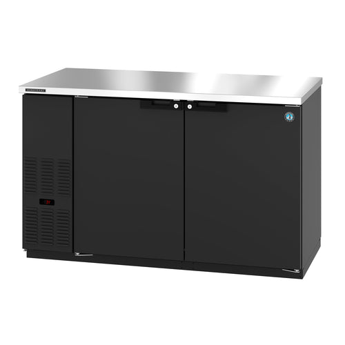 Hoshizaki BB59 - Refrigerated Back Bar Cooler, reach-in, two-section, side mount self-contained refrigeration,