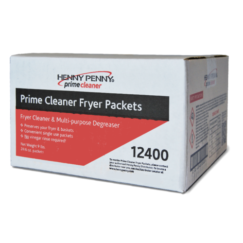 Henny Penny 12400 - Prime Cleaner Fryer Packets, 6 oz. per packet (24 packets per case) (140 cases per pallet) (for USA
