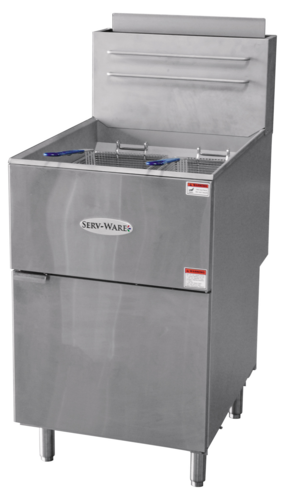 Serv-Ware SGF-70L - Serv-Ware - Gas Cooking - 75 LB Deep Fryer - Liquid Propane - Dimensions: 21" W x 30.2" D x 46.5" H