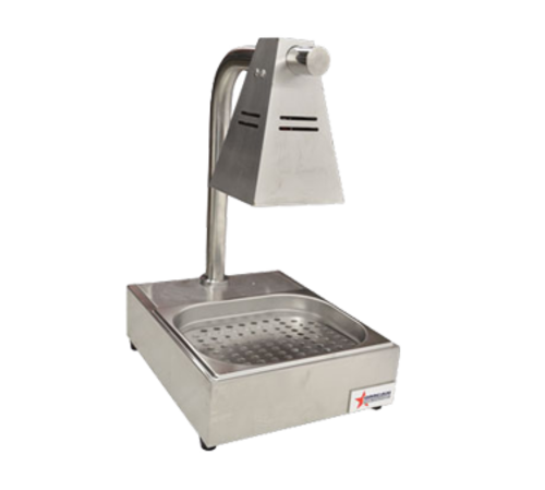 Omcan 39602 - (FW-CN-0736) Chip Dump, countertop, single bulb, 275 watts, 110v/60/1-ph