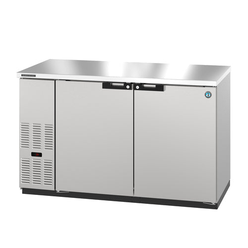 Hoshizaki BB59-S - Refrigerated Back Bar Cooler, reach-in, two-section, side mount self-contained refrigeration,