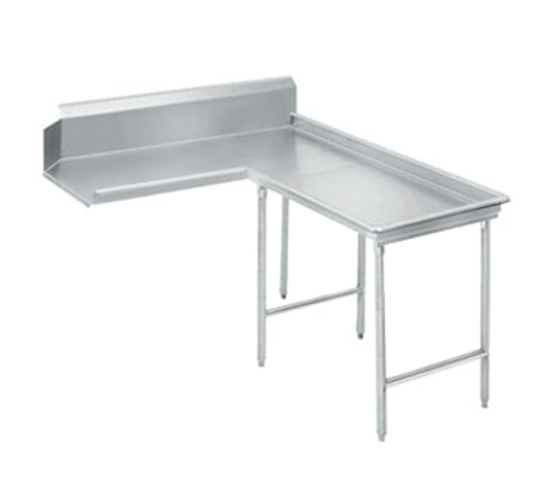 Advance Tabco DTC-G30-84R - Island-Clean Dishtable, island style, L-shaped, attaches to right of dish machine operator, 10-1/2