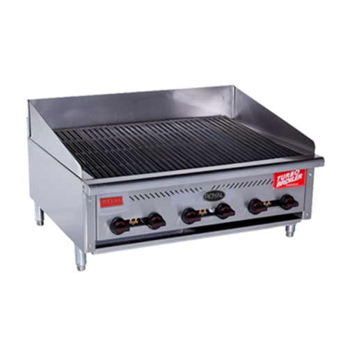 Royal Range TB-321 21" Countertop Gas Infrared Radiant Charbroiler, 33.000 BTU