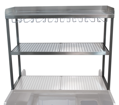 Advance Tabco PRDO-44-G - Pass-Thru Station additional Double Overshelf, 44