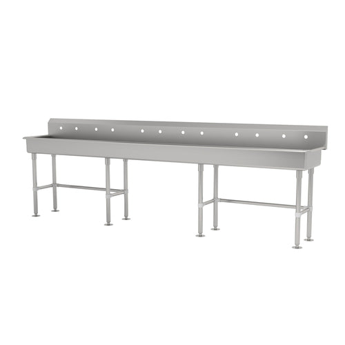 Advance Tabco FC-FM-120-ADA - Multiwash Hand Sink, splash mount faucet provision, with stainless steel legs and flanged feet,
