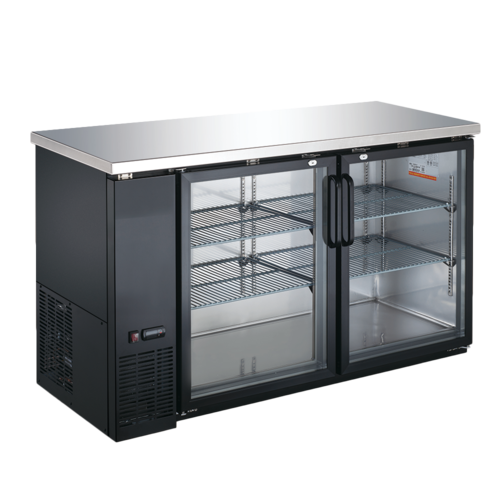 Omcan 50060 60 Inch Refrigerated Back Bar Cooler Reach-in 15.8 cu ft