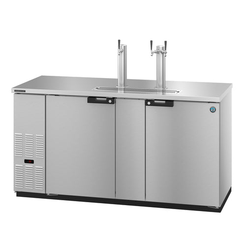 Hoshizaki DD69-S - Draft Beer Cooler, direct draw, two-section, side mount self-contained refrigeration, 69-1/2