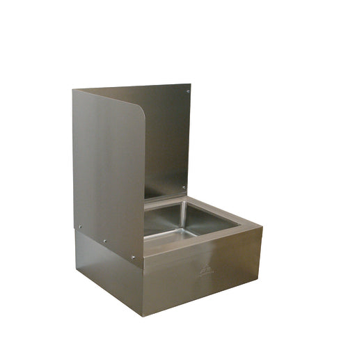 Advance Tabco K-294L - Left side & back wall splash for 9-OP-34 mop sink (field installed by others), extends 16