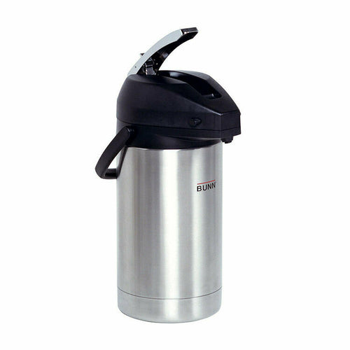 BUNN 32130.0100 - 32130.0100 Airpot, 3.0 liter (102 oz.), lever-action, stainless steel liner, NSF (6 each per pack)