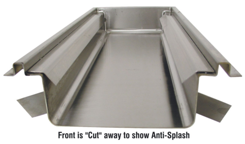 Advance Tabco FT-1 - Anti-Splash Guard, factory installed (per linear foot)