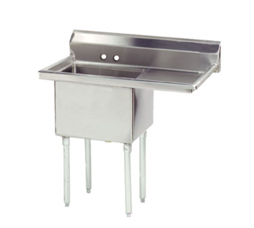 Advance Tabco FE-1-1812-18R-X - Special Value Fabricated Sink, 1-compartment, 18" right drainboard, bowl size 18" x 18" x 12" deep,