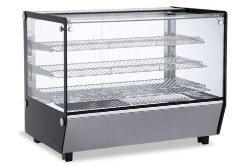 Omcan 47426 34 Inch Countertop Electric Display Warmer Case with 3 Shelves