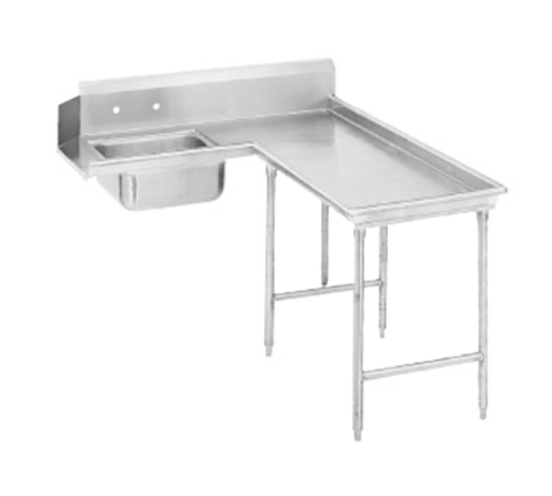 Advance Tabco DTS-G70-96R - Island-Soil Dishtable, L-shaped, attaches to right of dish machine operator, 10-1/2"H backsplash