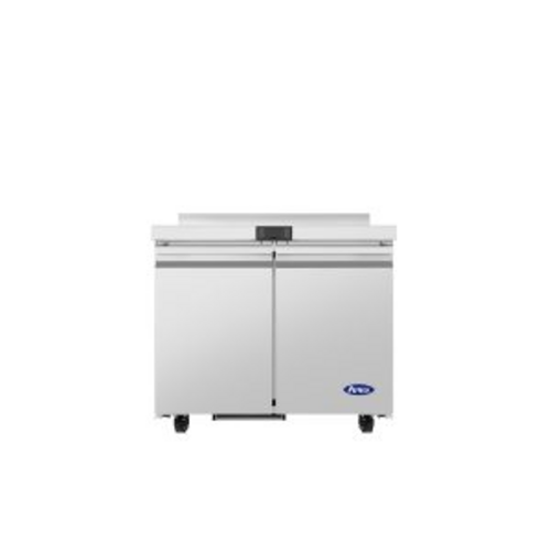 Atosa USA, Inc. AWR36SD - Worktop Refrigerator, 36-3/8"W x 30"D x 38-7/8"H, (2) doors, (4) shelves, stainless steel exterior