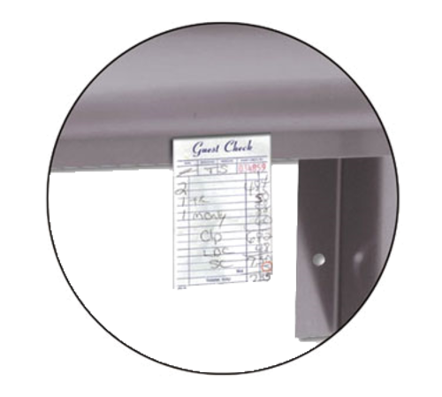 Advance Tabco TA-77 - Check minder shelf provision, (factory installed only) (per linear foot)