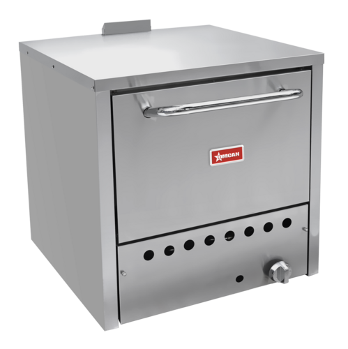 Omcan 48081 26 Inch Gas Pizza Oven Countertop U-shaped Burner 32000 BTU