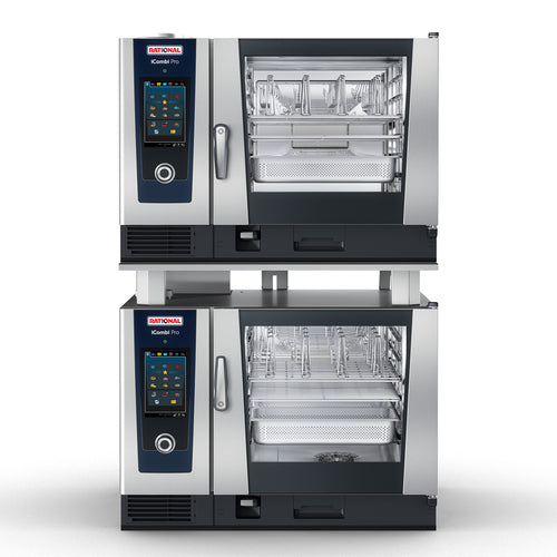 RATIONAL ICP 6-FULL ON 6-FULL LP 208/240V 1 PH - Two (2) (CC1GRRA.0000239) iCombi Pro® 6-Full Size Combi Ovens, double stack, liquid propane, (12)