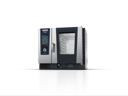 RATIONAL IHEXAGON 6-HALF E 208V 3PH(LM400BE) - (CB4ERRA.0016518) iHexagon 6-Half Size Electric Combi Oven with microwave support on all 6 levels,