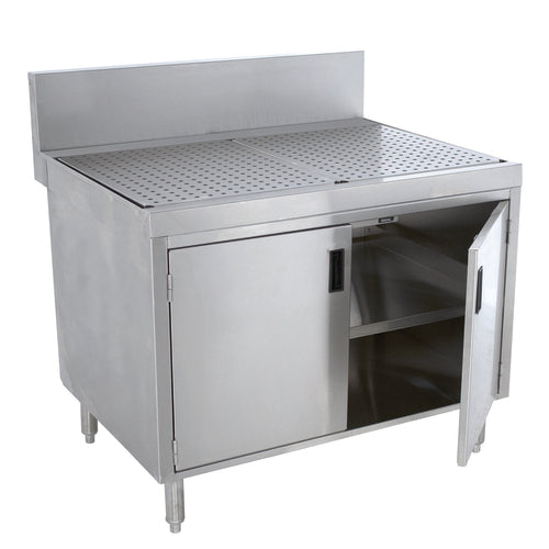 Advance Tabco PRSCD-24-24-M - Prestige Underbar Drainboard Cabinet, with removable hinged doors, 24