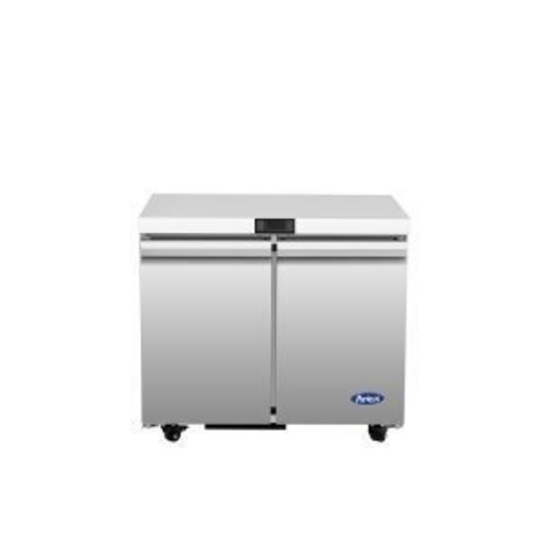 Atosa USA, Inc. AUF48SD - Atosa Undercounter Freezer, reach-in, two-section, 48-1/4"W x 30"D x 32-1/2"H, rear-mounted