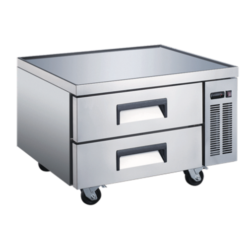 Omcan 50070 36 Inch Refrigerated Chef Base/Equipment Stand 29 Cu Ft Stainless Steel