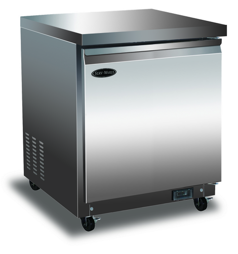 Serv-Ware UCF-27-HC-T - Serv-Ware - Refrigeration - 6.5 cu. ft. Undercounter Freezer - Dimensions: 27" W x 29.9" D x 35.5"